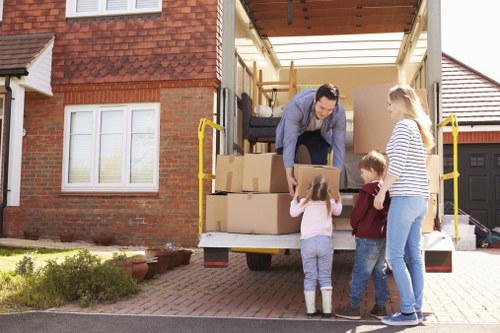 Removal company team preparing a move in Kingston upon Thames