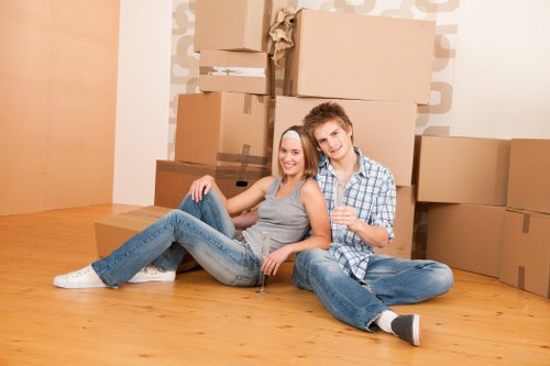Removal team helping with a home move in Kingston upon Thames