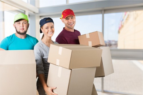 Professional moving truck service for local flats and offices