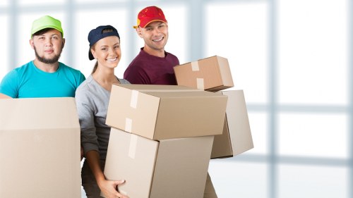 Residential removals van supporting a flat move in Kingston upon Thames