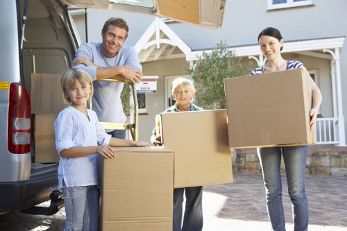 Eco-conscious removals team handling mixed waste and recyclables in Kingston upon Thames