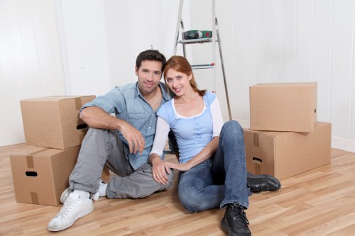 A flexible removals team handling a small flat move in Kingston upon Thames