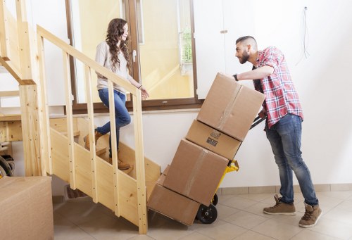 Man and van moving boxes in Kingston upon Thames